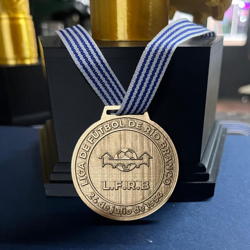 Medalla de Oro Personalizada Liga de Fútbol