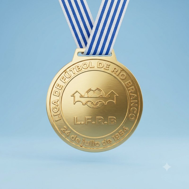 Medalla de Oro Personalizada Liga de Fútbol